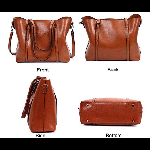 🔆Top Handle Shoulder Bag/Tote/Satchel in Brown - Picture 4 of 6